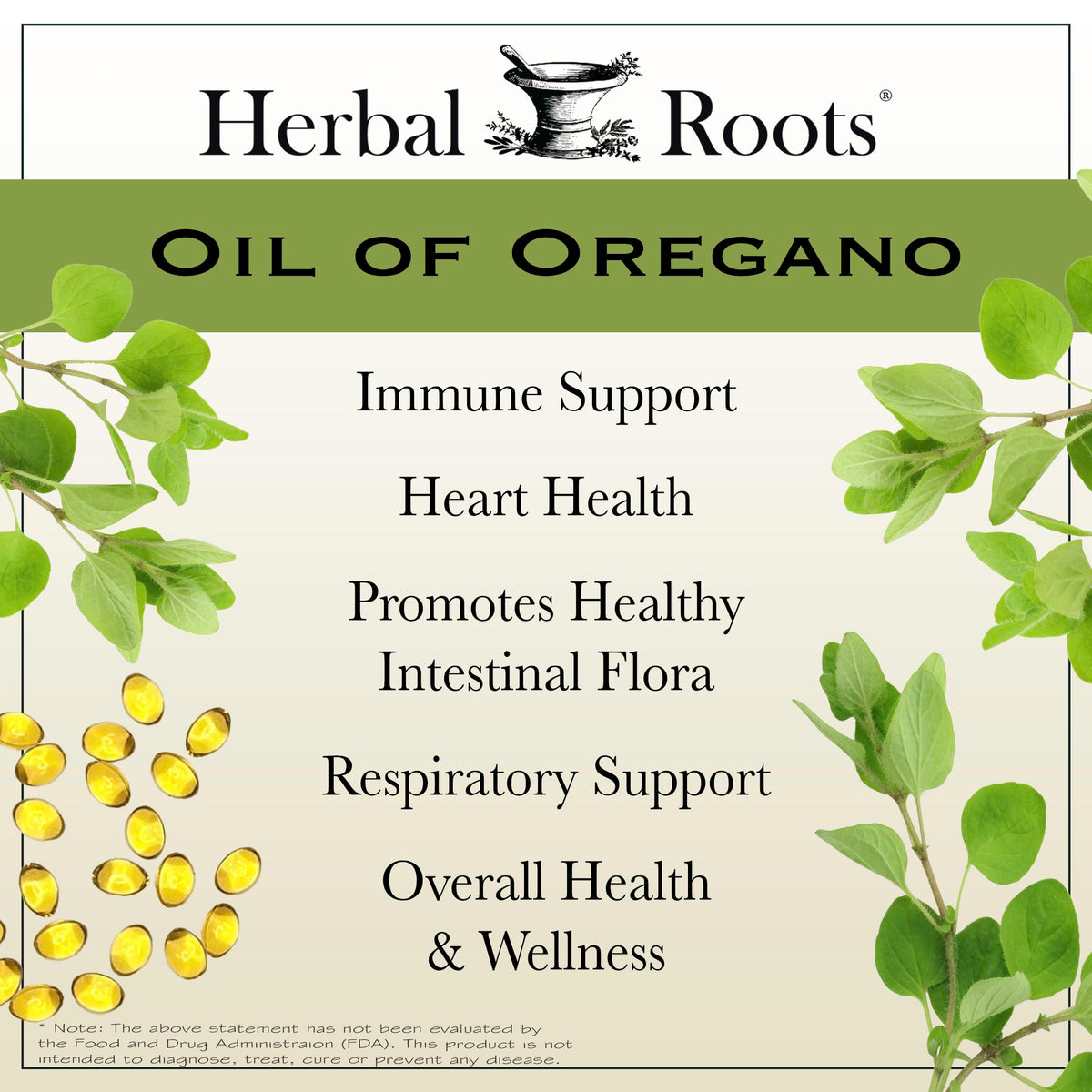 Herbal Roots Oil of Oregano Softgels 65% Carvacrol - 90 Softgels - image 3