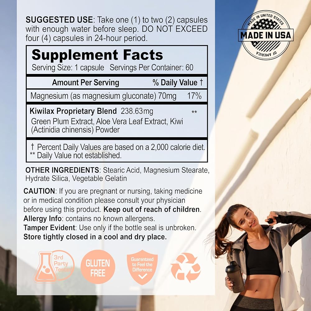 NANOWELL Kiwilax Original Digestive Support - 60 Capsules - image 3