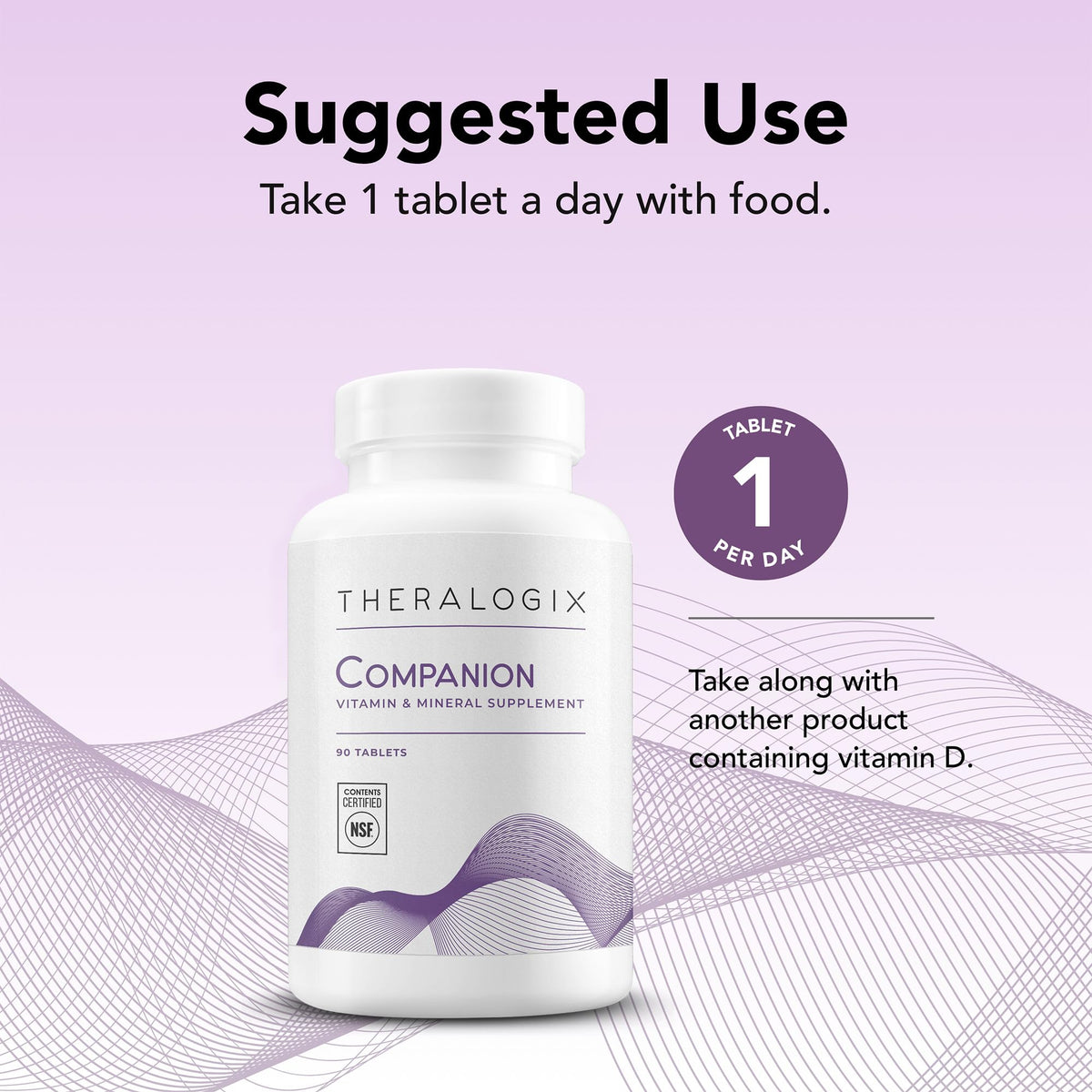 Theralogix Companion Multivitamin Without Iron, D or K - 90 Tablets - image 4