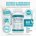 Zen Nutrients Everyday Back Vitamin for Lower Back Relief - 60 Capsules - image 5