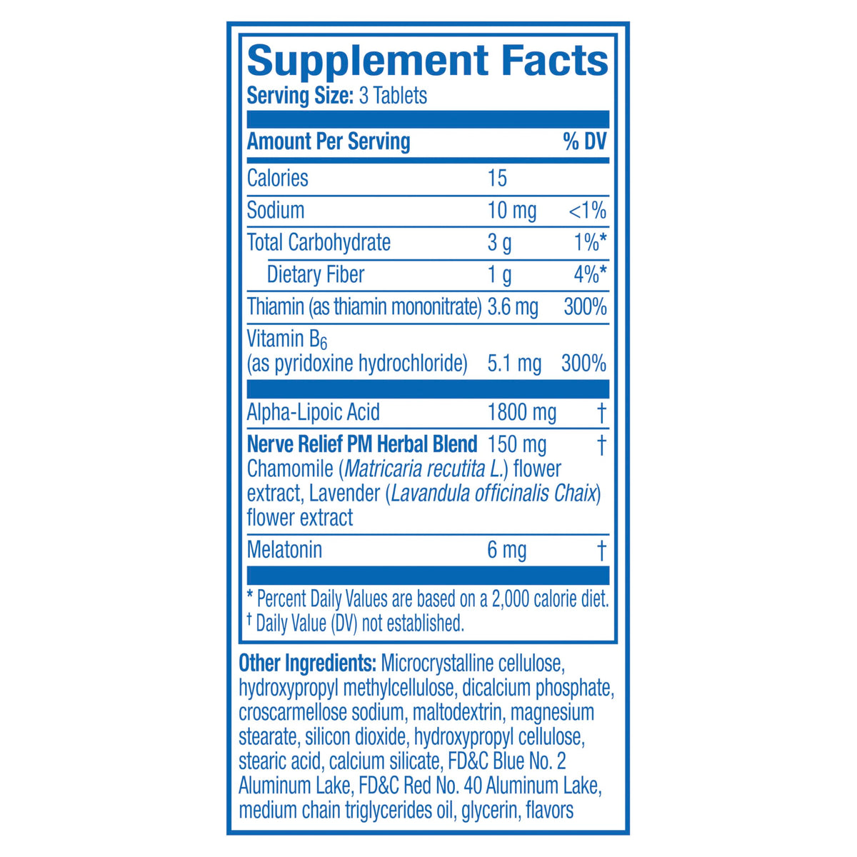 Nervive Nerve Relief PM Sleep Aid with Alpha Lipoic Acid - 30 Tablets - image 8