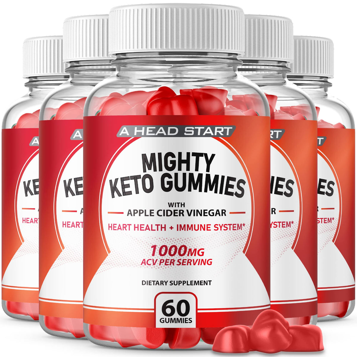 IDEAL PERFORMANCE Mighty Keto ACV Gummies - 300 Gummies