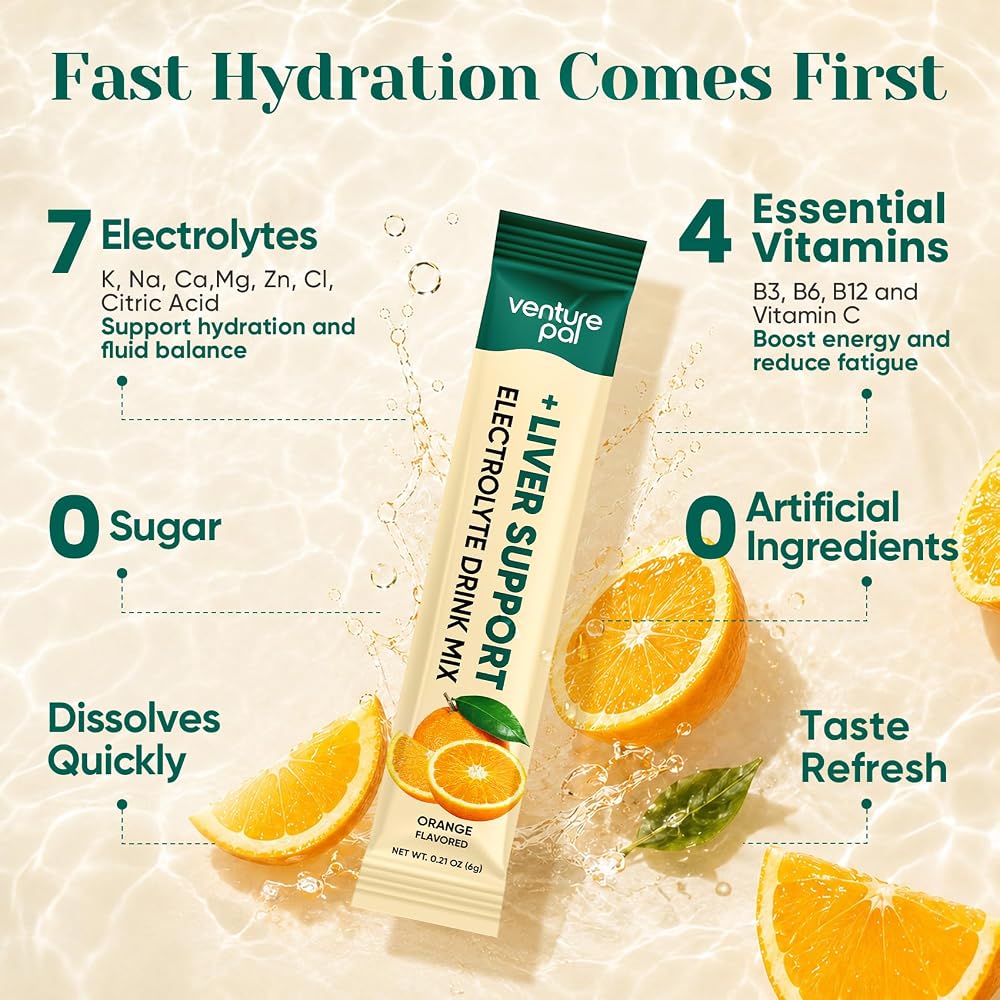 Venture Pal Hydration Packets + Liver Support- Liquid Daily IV
