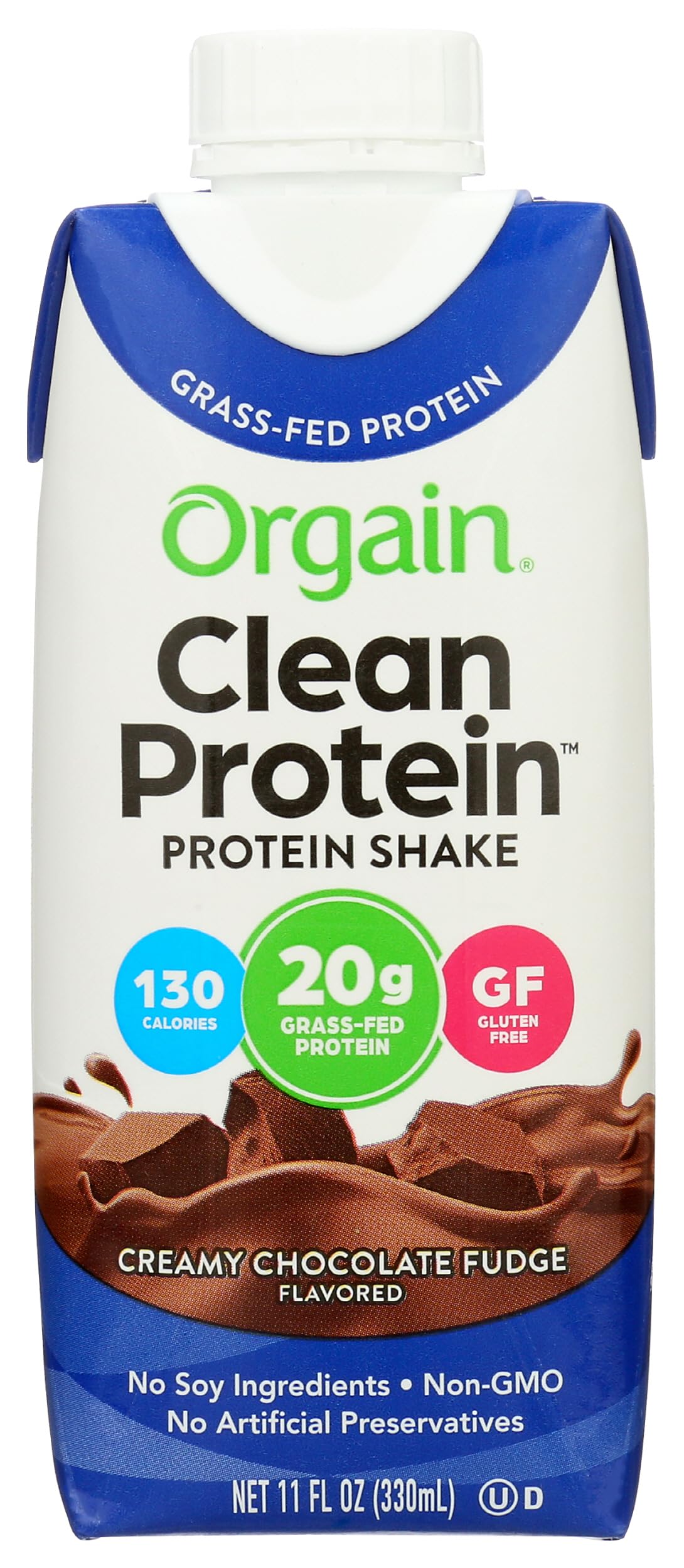 Orgain Whey Protein Shake Chocolate Fudge - 11 oz