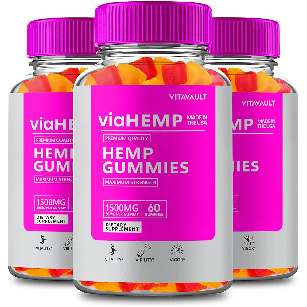 Vitavault Via Hemp Gummies Advanced Formula - 180 Count