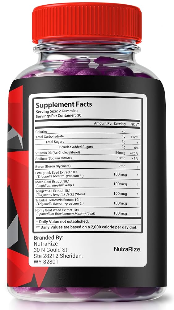 NutraRize Vital Core Power Male Gummies for Energy - 60 Gummies - image 2