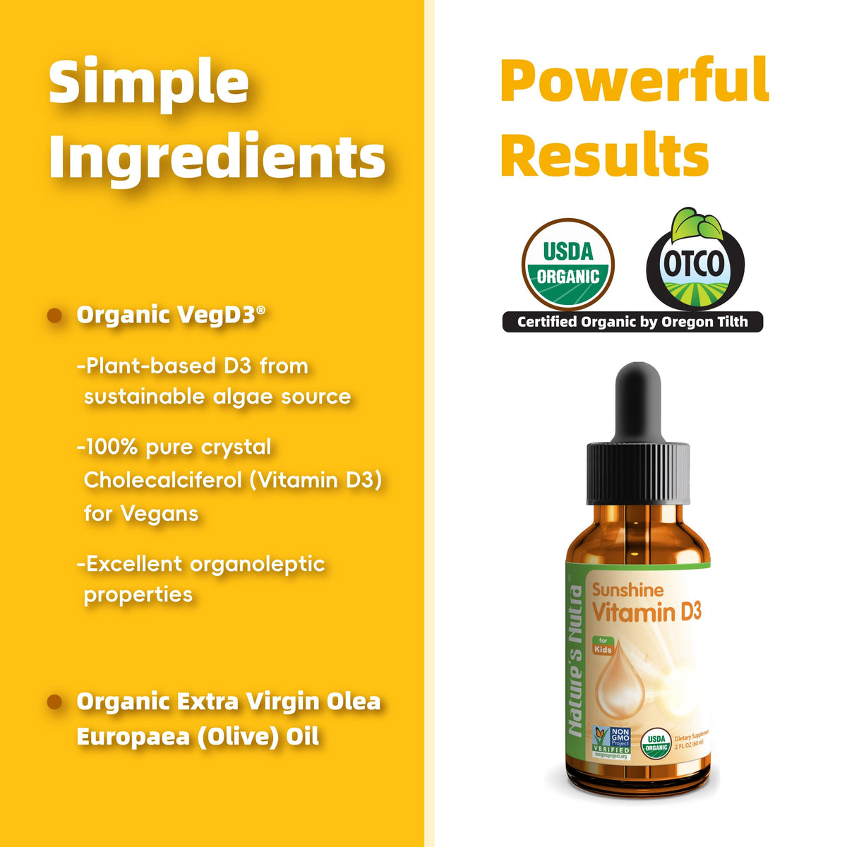 Nature's Nutra Vitamin D3 400 IU Liquid Drops for Infants - 2 Fl Oz - image 3