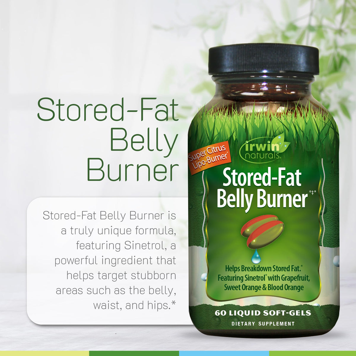 Irwin Naturals Stored-Fat Belly Burner Fat Metabolism - 60 Softgels - image 5