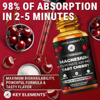 KEY ELEMENTS Liquid Magnesium Glycinate 420 mg with Tart Cherry - 2 Fl Oz - image 8