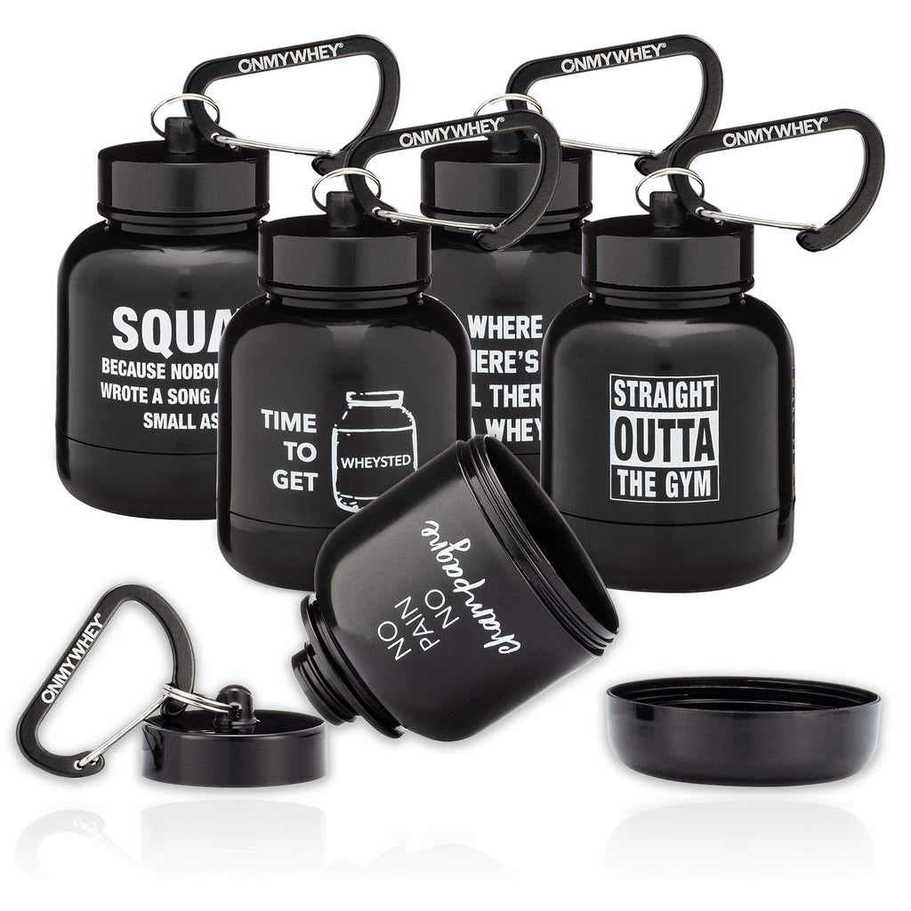 OnMyWhey Protein Powder Funnel Keychain 5-Pack - 2.5 oz