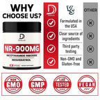 DEDICAD NAD Nicotinamide Riboside Resveratrol - 80 Capsules - image 5