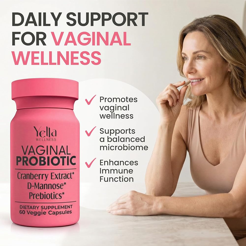YELLA WELLNESS Vaginal Probiotics with Cranberry Extract - 60 Capsules - image 2
