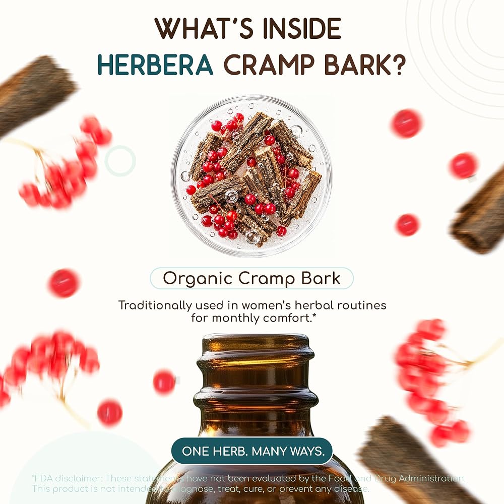 HerbEra Cramp Bark USDA Organic Tincture