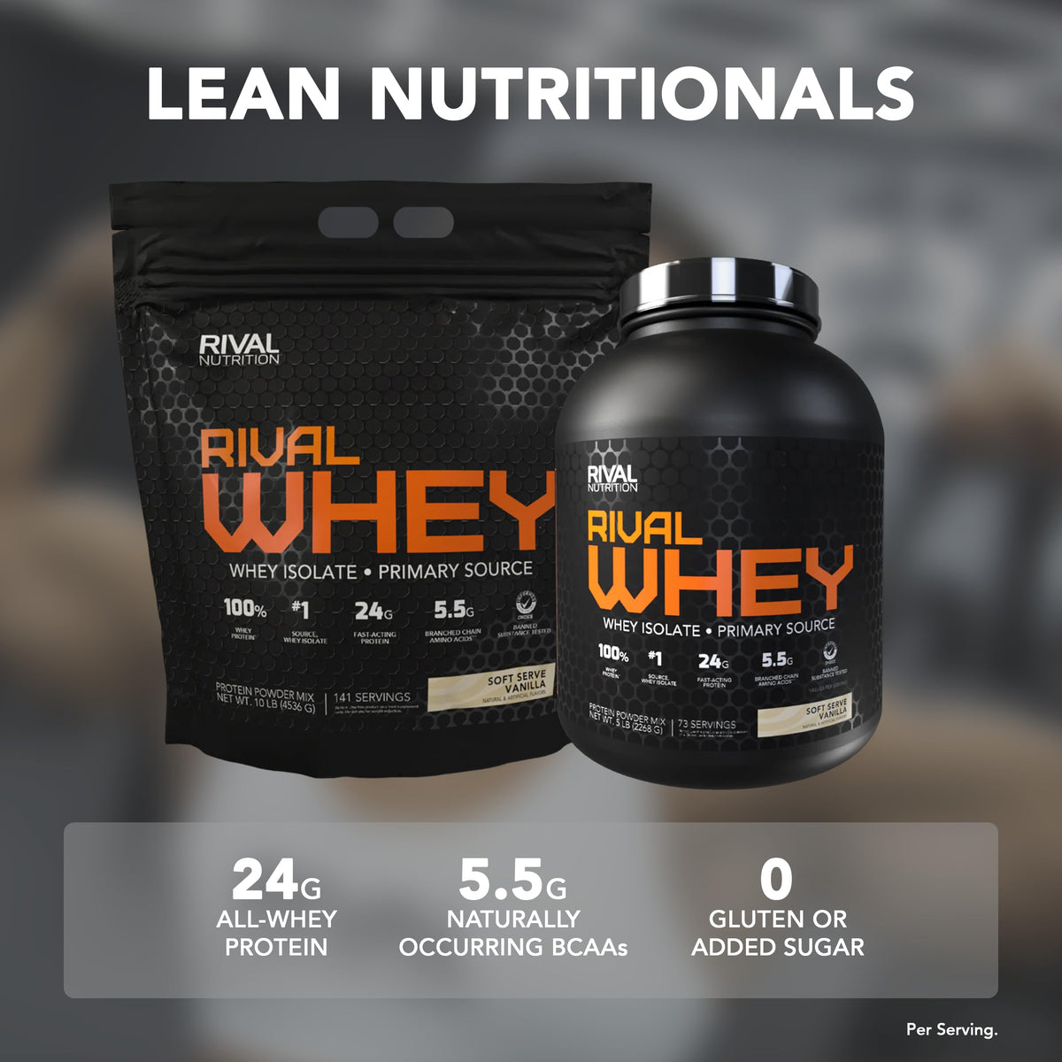 Rival Nutrition Rival Whey Protein Powder Chocolate Peanut Butter - 2 lb - image 2