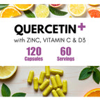 BoostCeuticals Quercetin with Zinc 500mg - 120 Vegan Capsules - image 7
