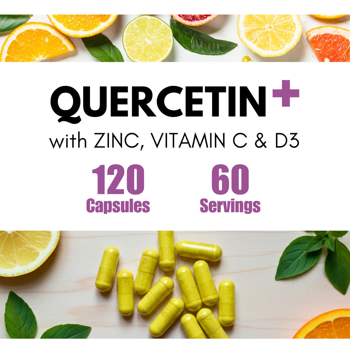 BoostCeuticals Quercetin with Zinc 500mg - 120 Vegan Capsules - image 7