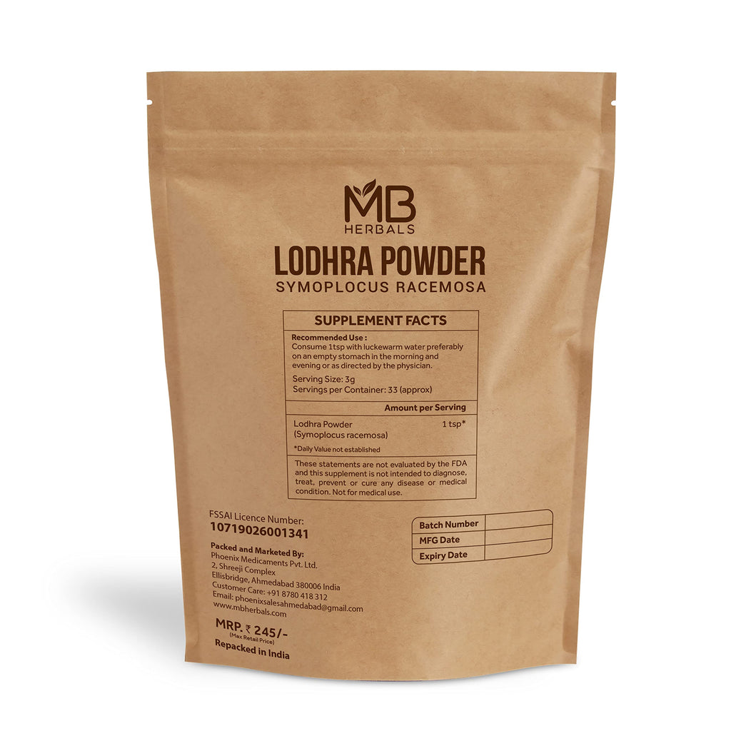 MB Herbals Lodhra Powder for Skin Care - 100 Gram - image 2