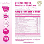 Pink Stork Total Postnatal + DHA with Iron - 180 Capsules - image 6