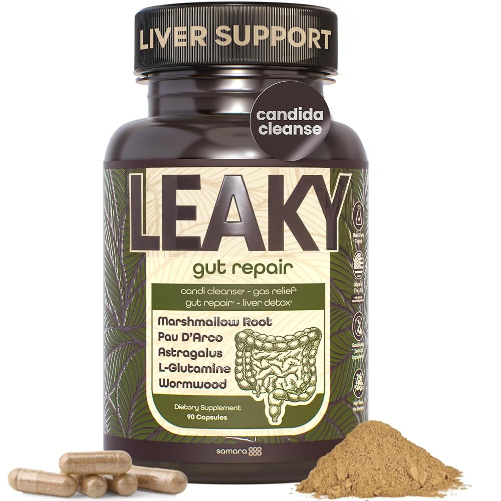 Samara 888 Leaky Gut Repair Supplement & Liver Cleanse - 90 Capsules