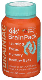 Brainiac Kids Daily BrainPack Gummies Brain Health - 90 Gummies - image 4