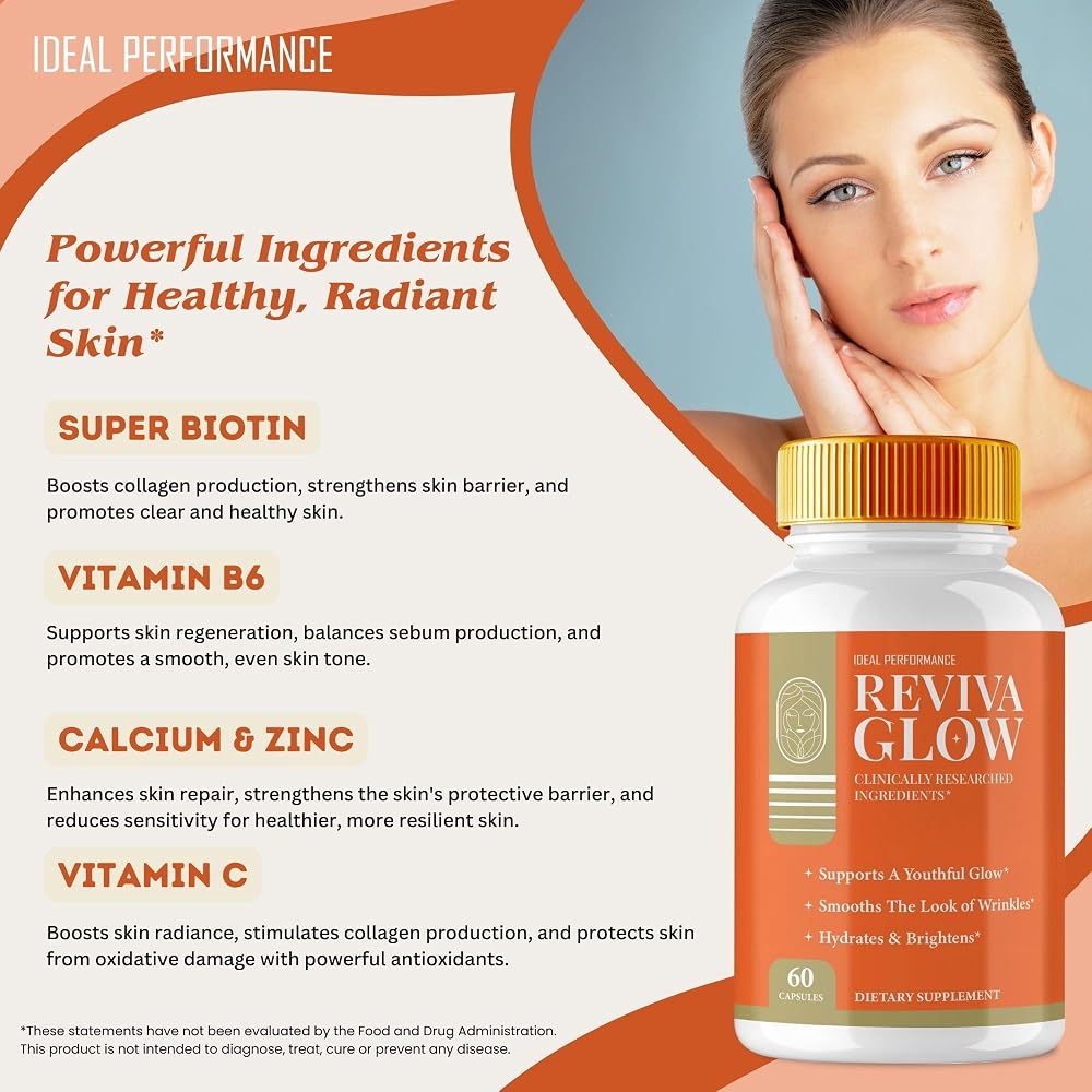 IDEAL PERFORMANCE Reviva Glow Capsules for Skin - 60 Capsules - image 5