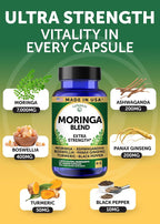 Lunakai USA Made Pure Moringa Capsules
