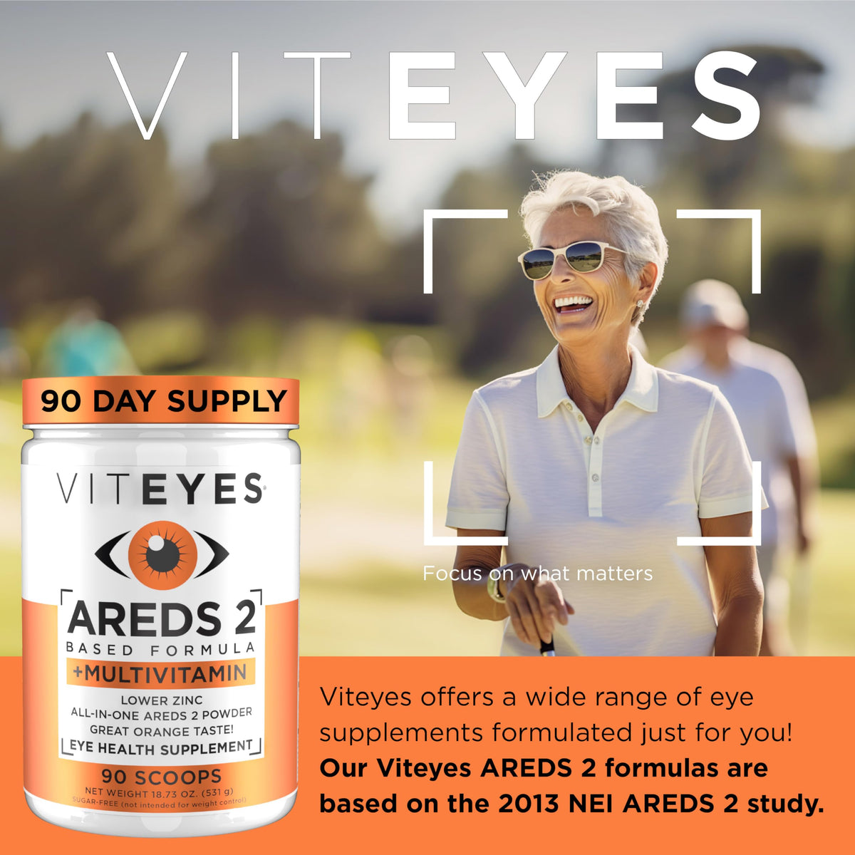 Viteyes AREDS 2 Powder + Multivitamin for Macular Protection - 90 Scoops - image 2