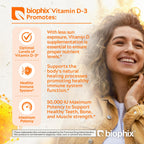 biophix Vitamin D3 5000 IU Softgels - 30 Count - image 2