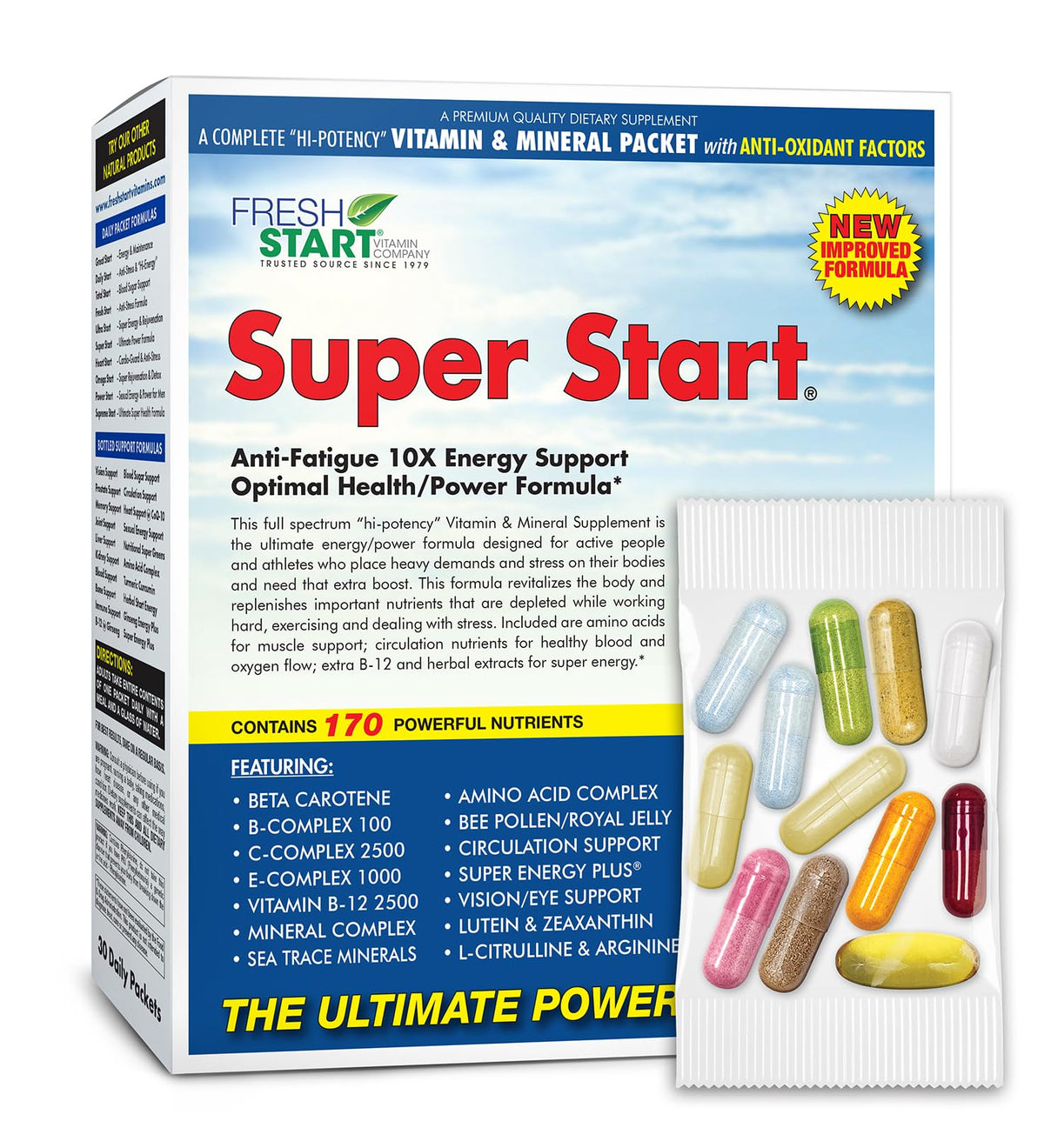 Fresh Start Super Start All-in-One Daily Vitamin Pack - 30 Packets