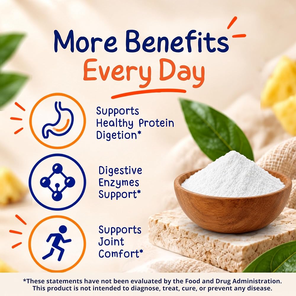 Vitamatic Bromelain Powder 1000mg - 100 Servings - image 3