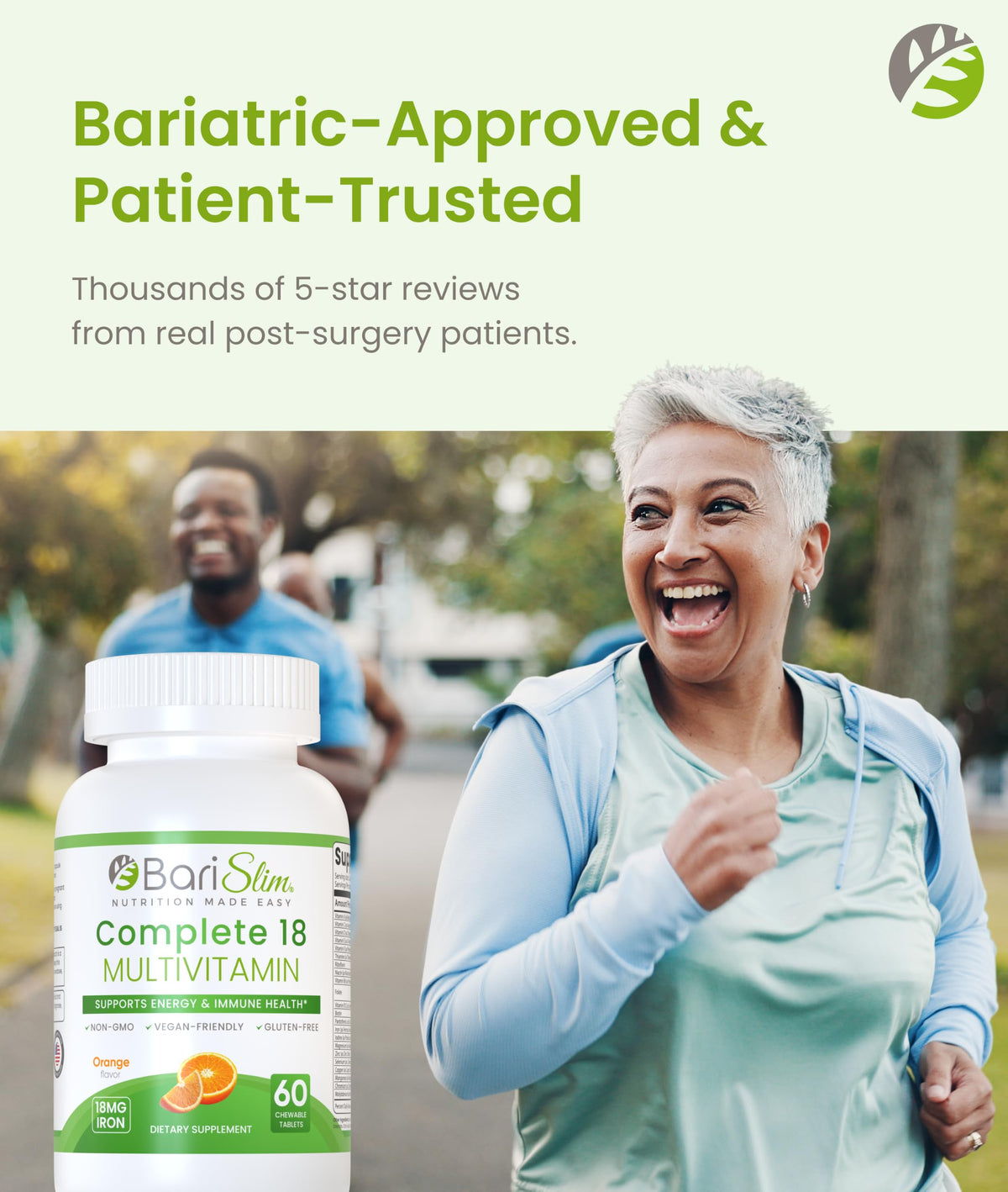 BariSlim Advanced Chewable Bariatric Multivitamin Tablets