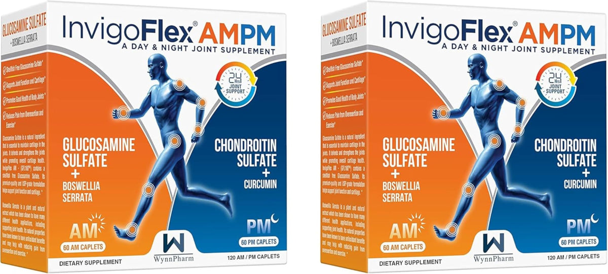 INVIGOFLEX Glucosamine & Chondroitin Sulfate - Turmeric Curcumin