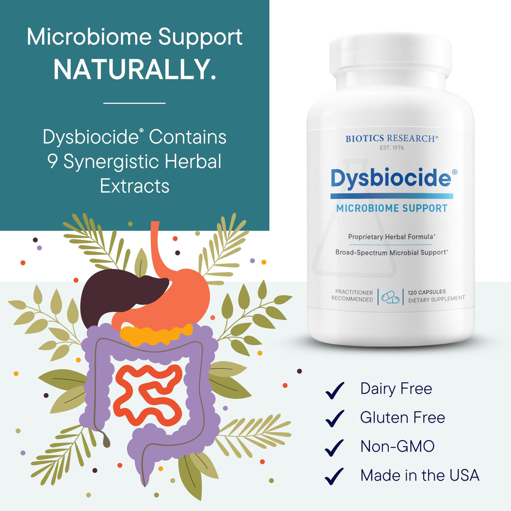 BIOTICS RESEARCH Dysbiocide Gut Health - 120 Capsules - image 6
