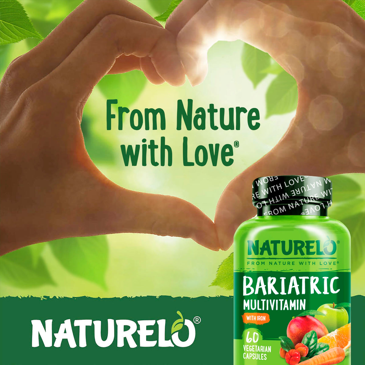 NATURELO Bariatric Multivitamin with Iron - 60 Vegetarian Capsules - image 5