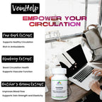 Herbs SRA VeinHelp Vein Support - 120 Vegetarian Capsules - image 6