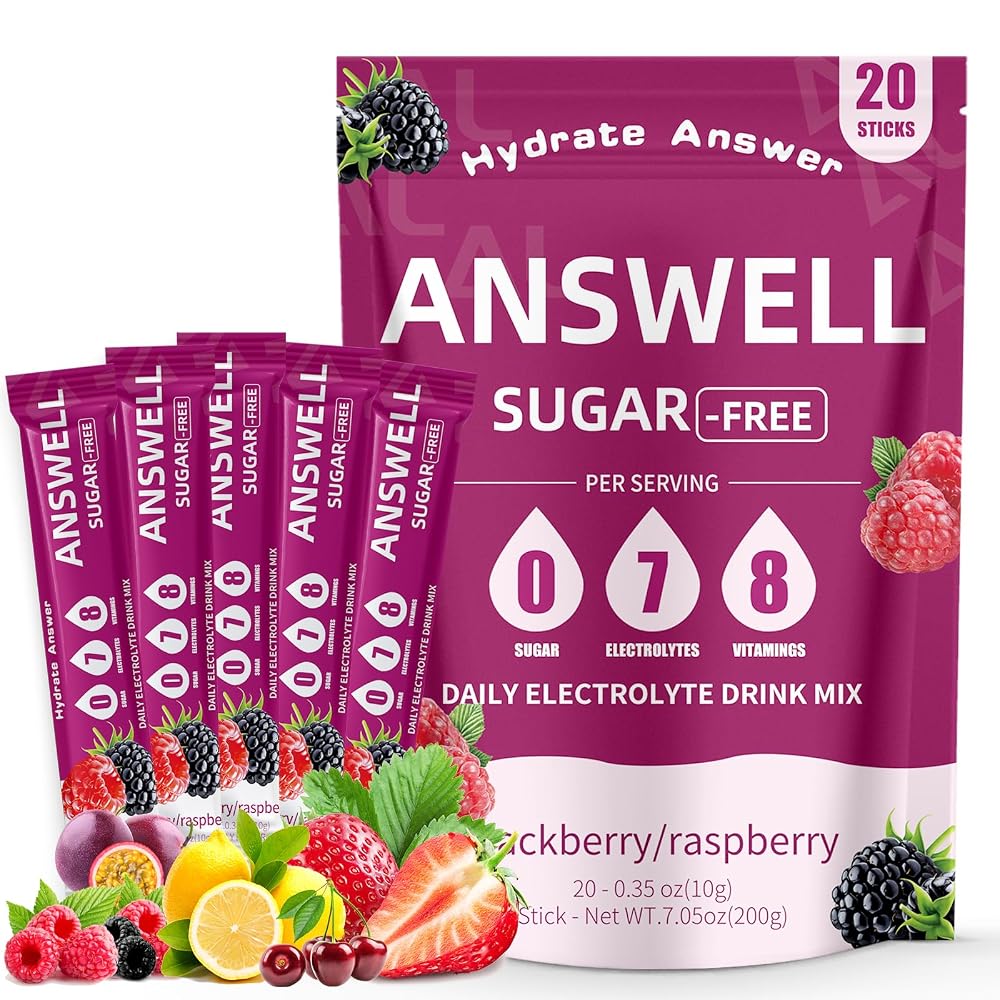 ANSWELL Electrolytes Powder Packets Sugar Free - Liquid Daily IV