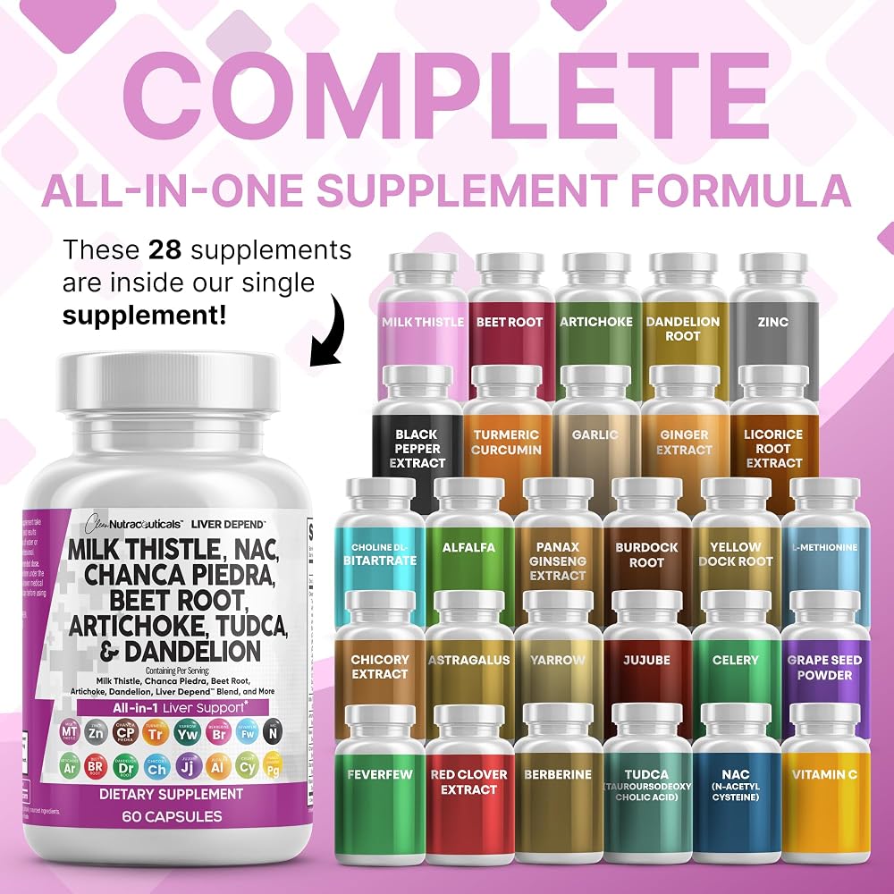 Clean Nutraceuticals Liver Defend Milk Thistle NAC Supplement - 120 Capsules - image 2