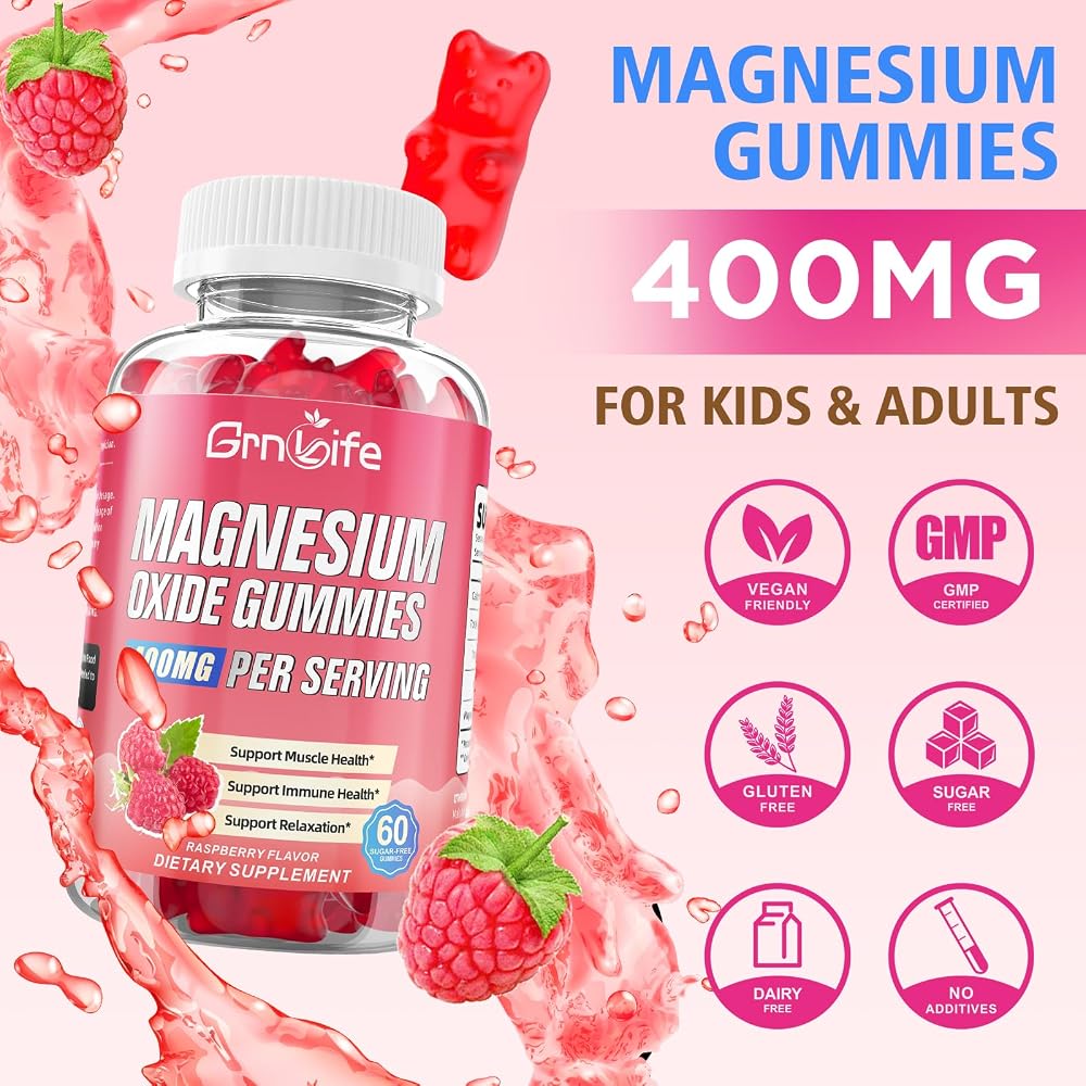GrnLife Magnesium Oxide Gummies 400mg