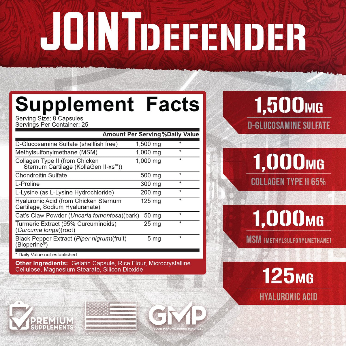 5% Nutrition Joint Defender Maximum Joint Support - 200 Capsules - image 3