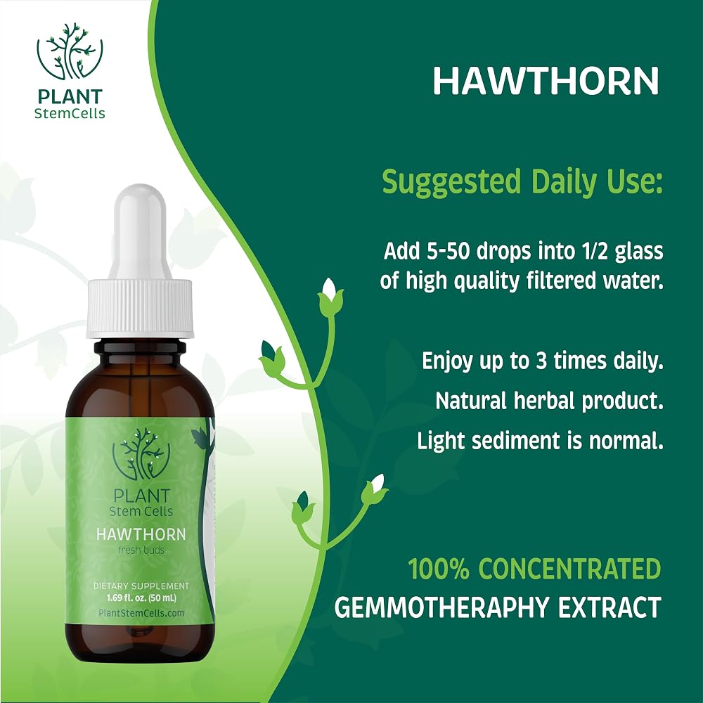 PSC Plant Stem Cells Hawthorn Gemmotherapy Cardiovascular Support - 1.8 Fl Oz - image 3