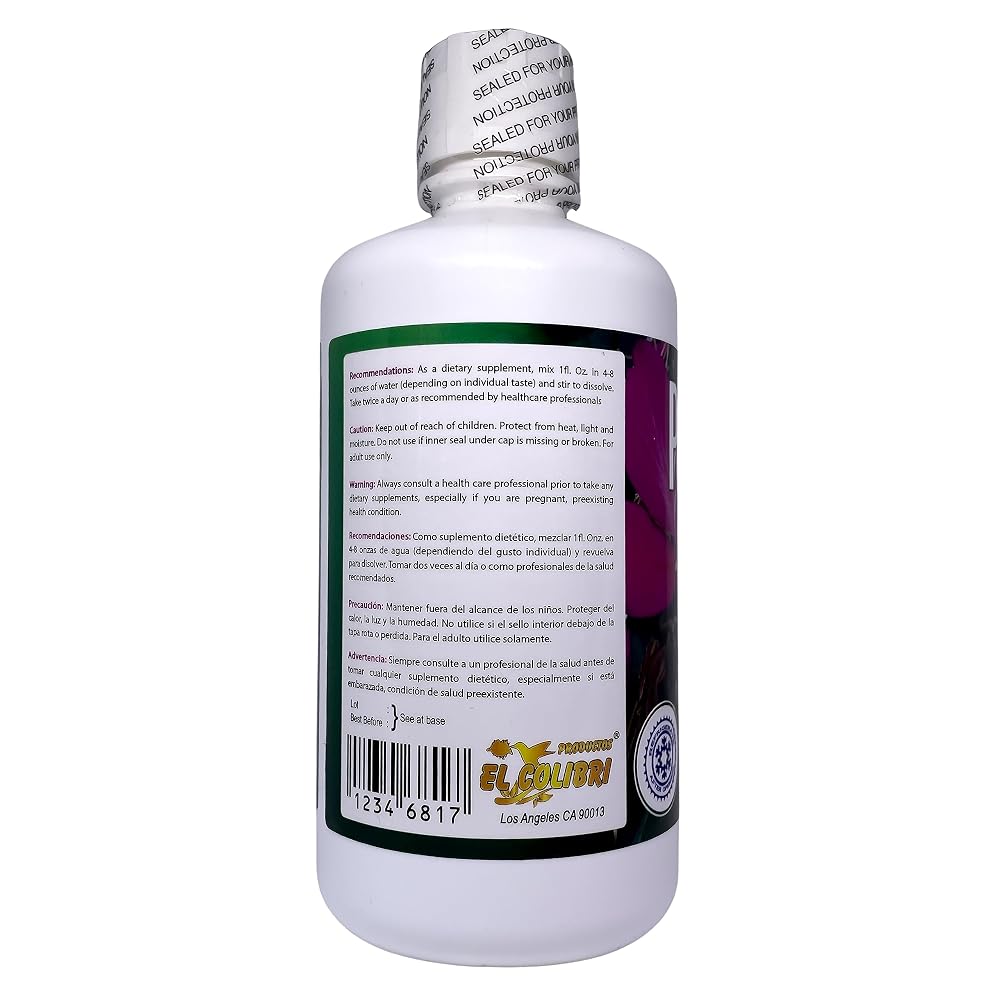 Productos El Colibri Pata de Vaca Liquid Dietary Supplement - 32 fl oz - image 2
