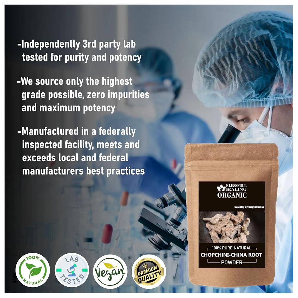 Blessfull Healing Organic Chopchini China Root Powder - 200g - image 3