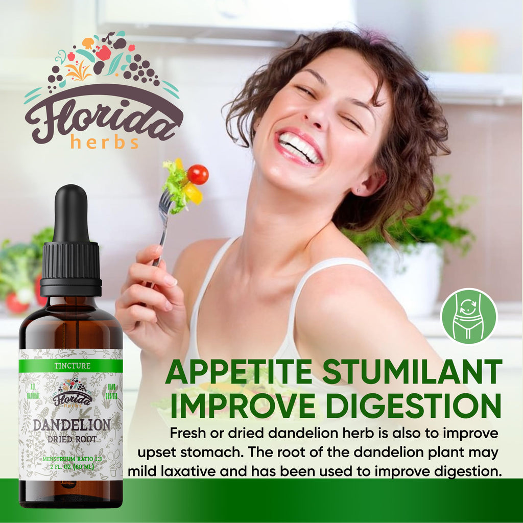 Florida Herbs Dandelion Root Tincture Organic Extract - 2 oz - image 2