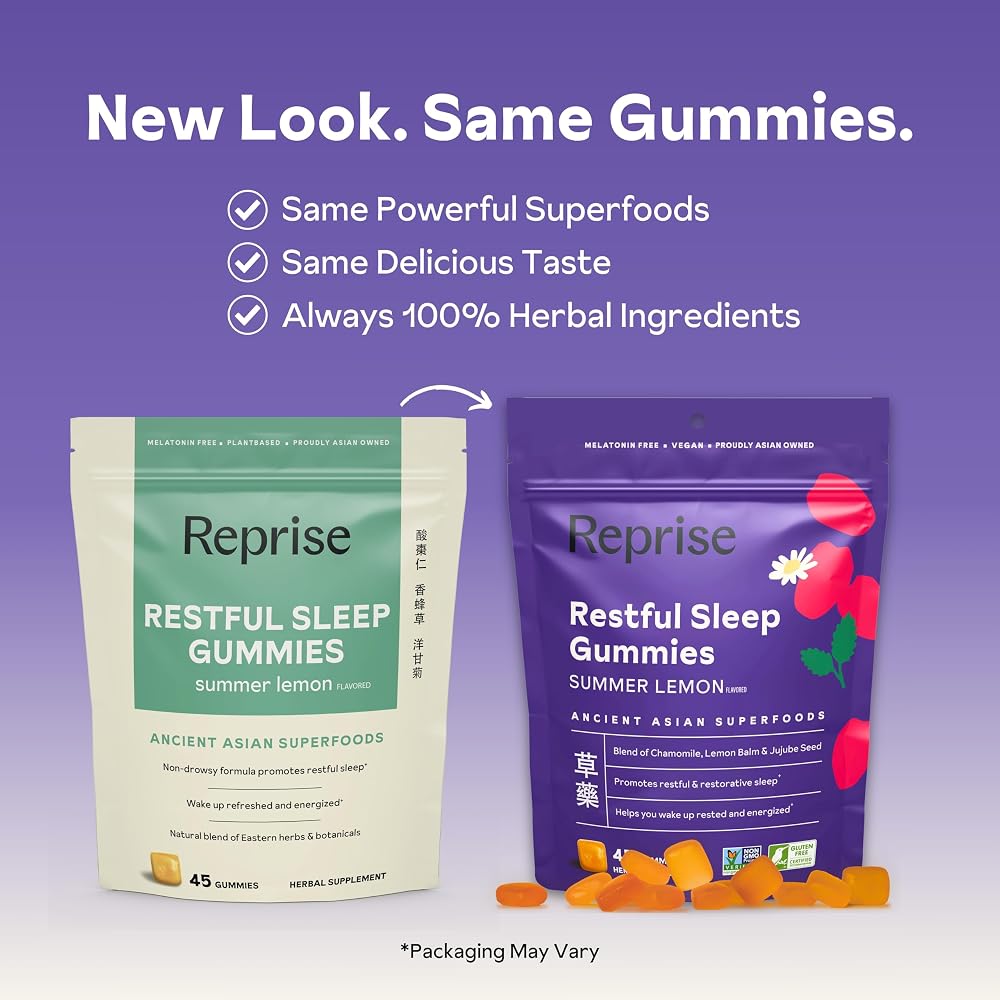 Reprise Melatonin Free Natural Sleep Aid Gummies - 45 Gummies - image 2