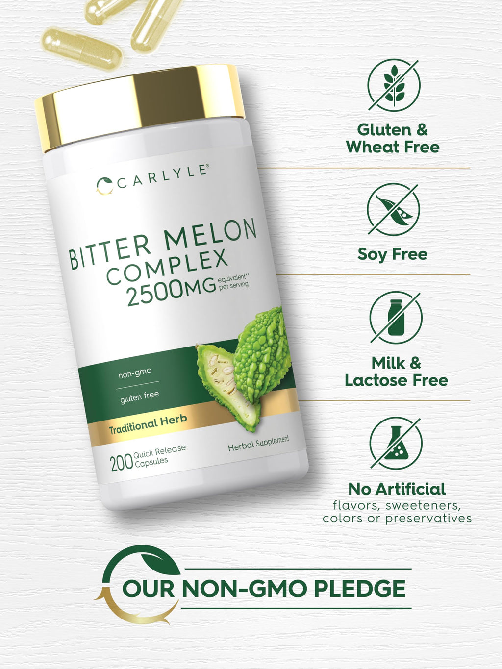 Carlyle Bitter Melon Complex - 200 Capsules - image 5