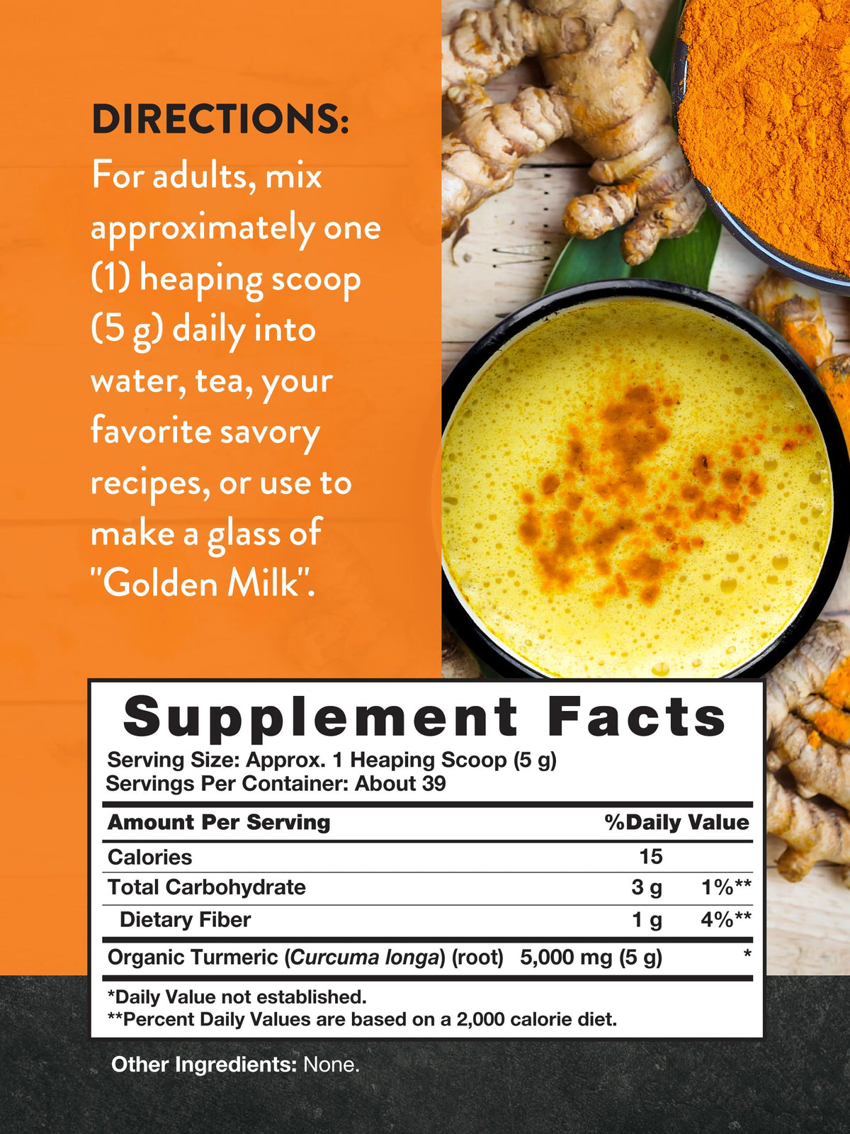 Nature's Truth Organic Turmeric Supplement Powder - 7 oz - image 2
