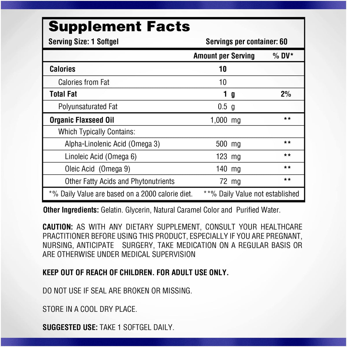 Natural Systems Omega 3 6 9 Flax Seed Oil 1000 mg - 100 Softgels - image 5