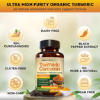 Nature's Evergreen Turmeric Curcumin Joint Support - 180 Capsules - image 5