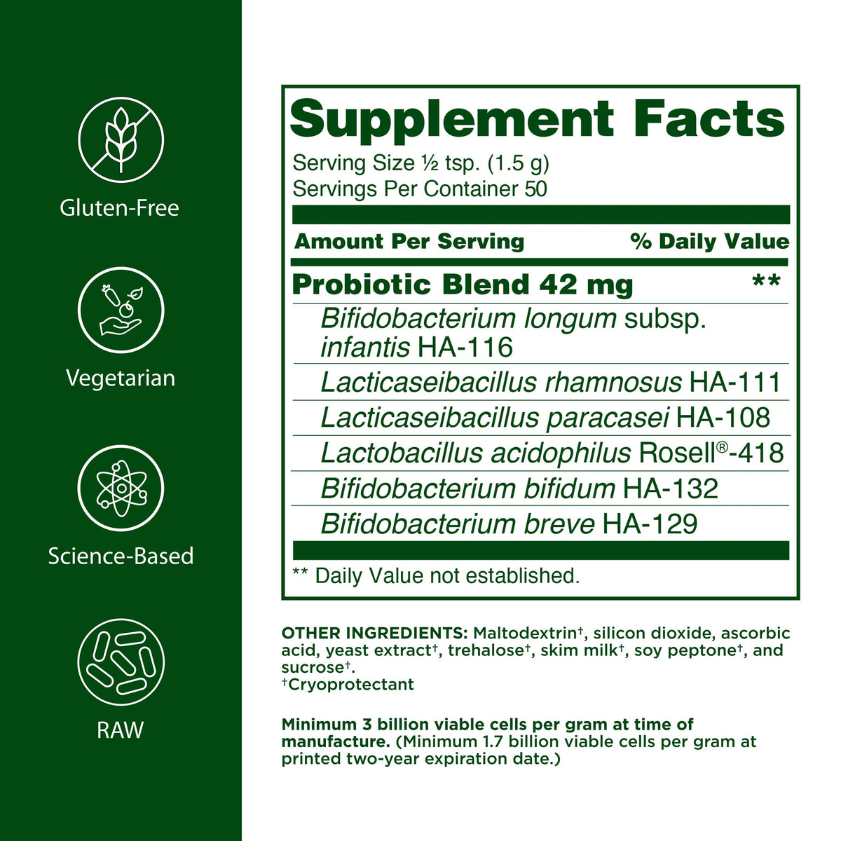 Flora Toddler's Probiotic Powder 6 Strains 3B CFU - 2.64 oz - image 2