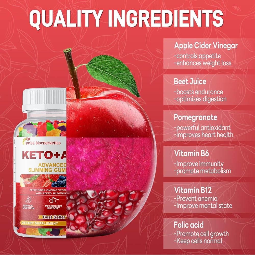 swiss bioenergetics Keto Apple Cider Vinegar Gummies